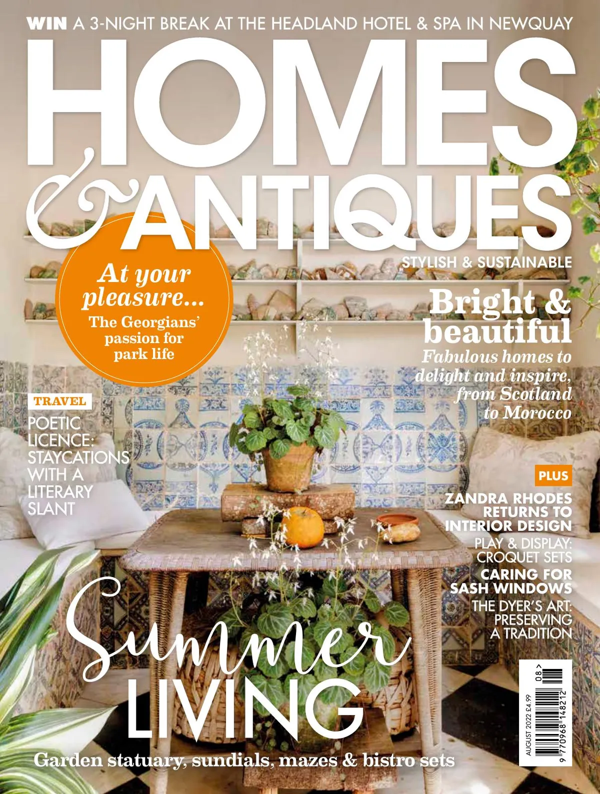 Homes & Antiques magazine august issue