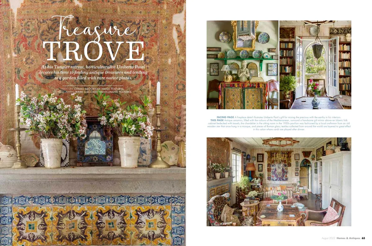 Homes & Antiques magazine august issue