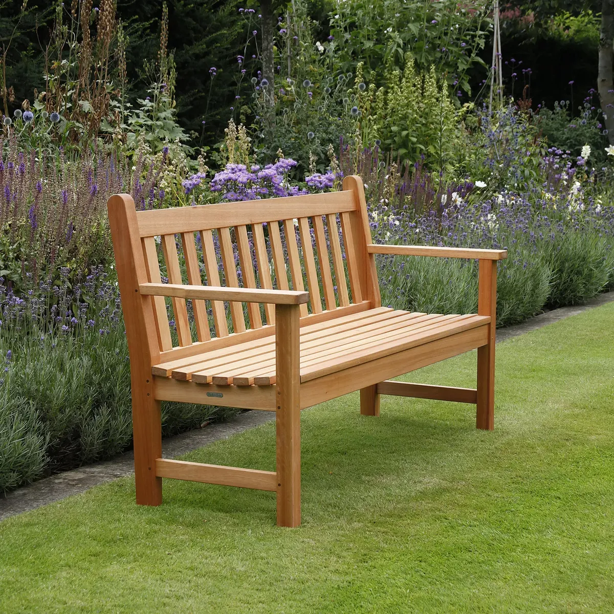 Wooden garden benches