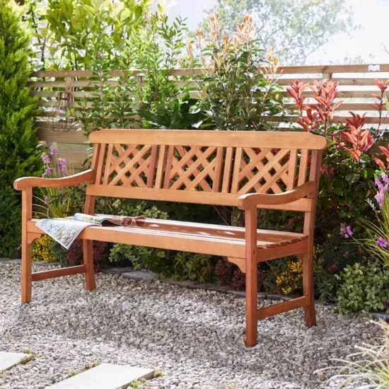 Wooden garden benches