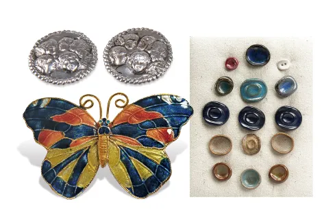 Unusual antique and vintage buttons.