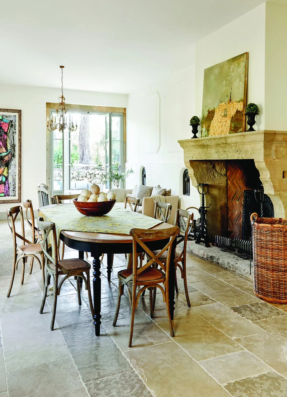 A renovated ancient French farmhouse