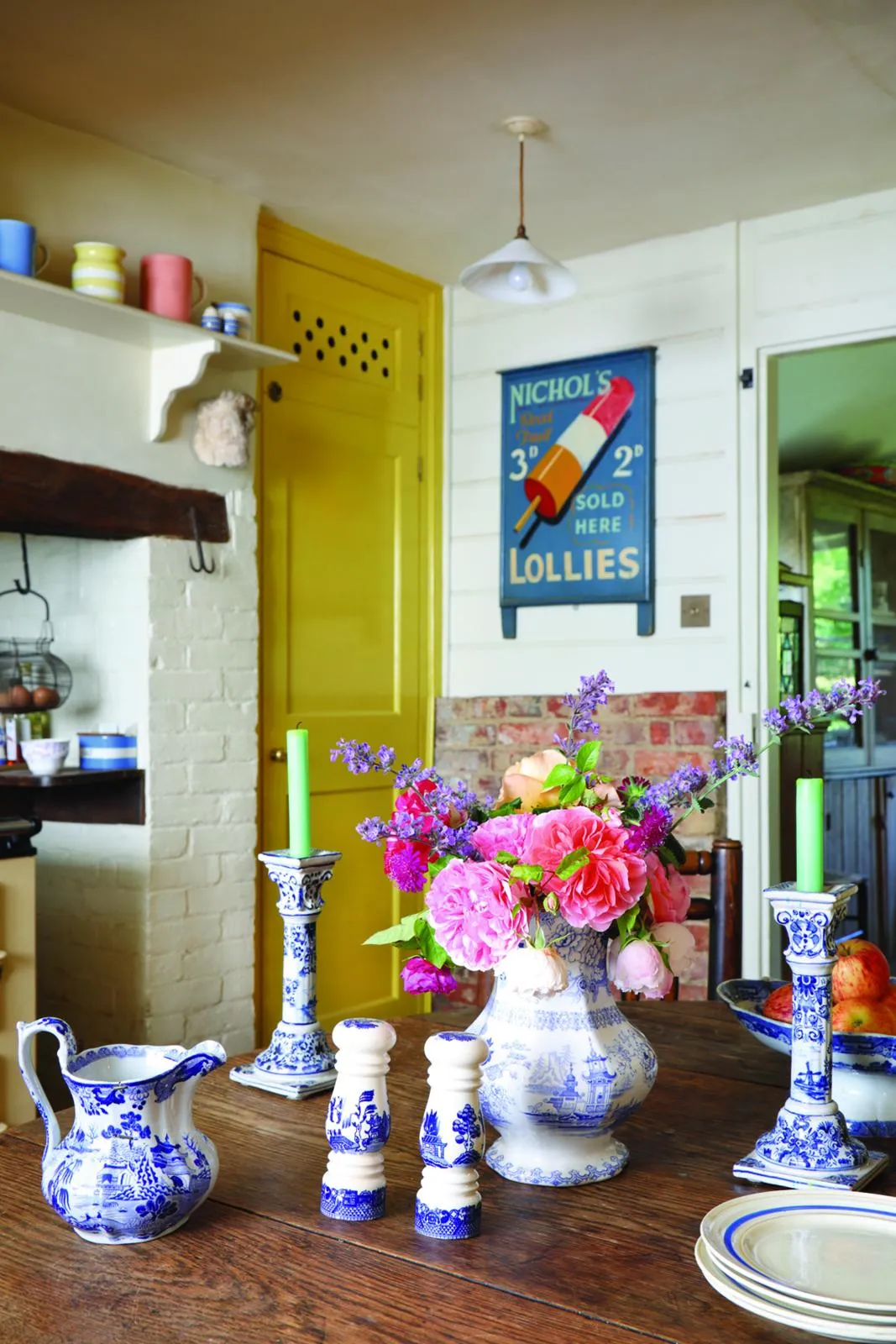 An antiques-filled farmhouse in Sussex