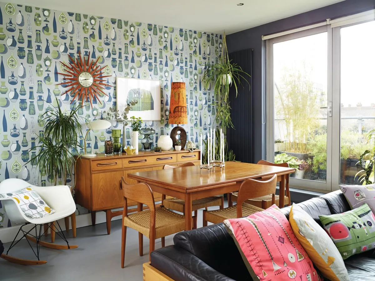 A 21st-century townhouse filled with mid-century design