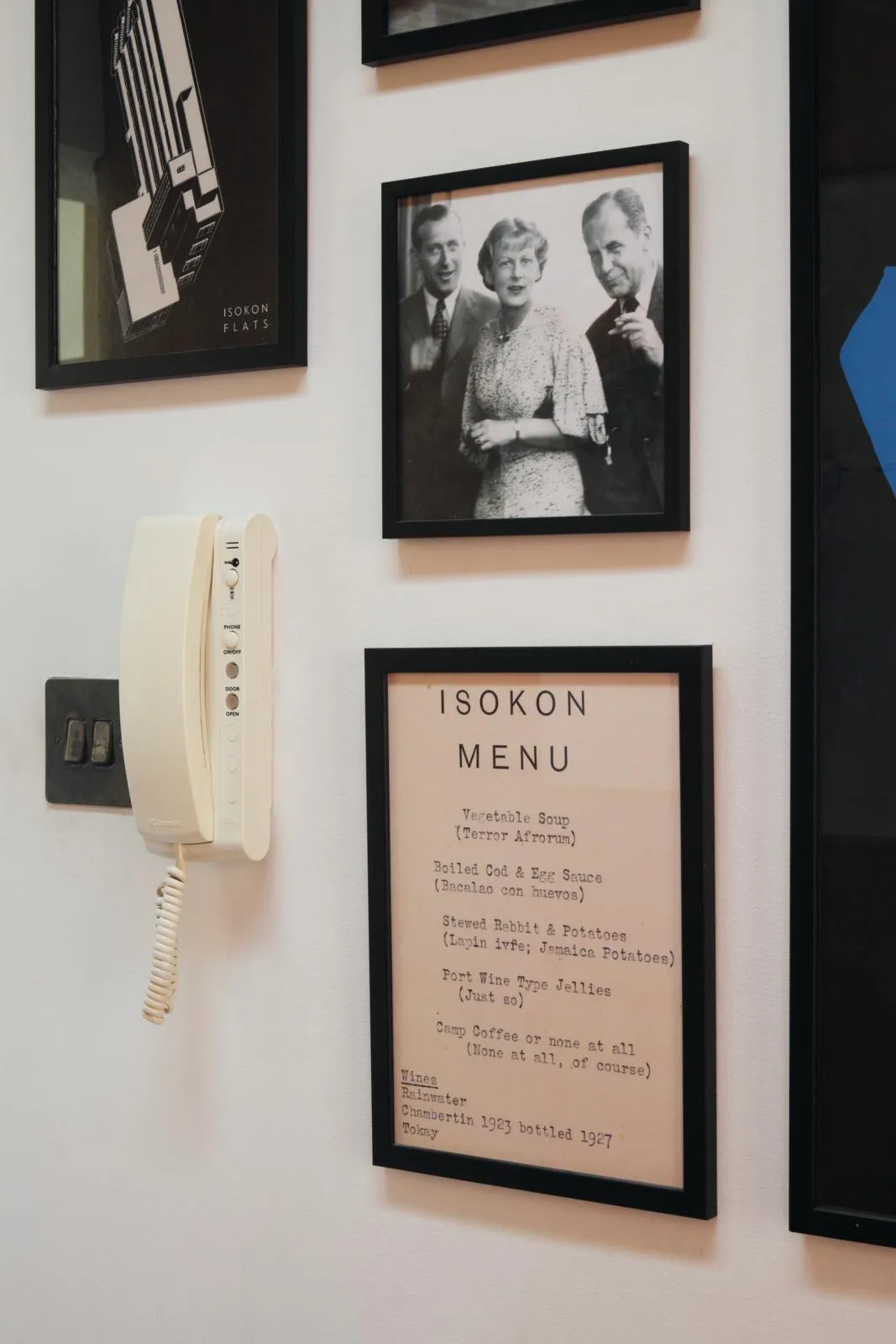 The Isokon Hallway with Isokon memorabilia