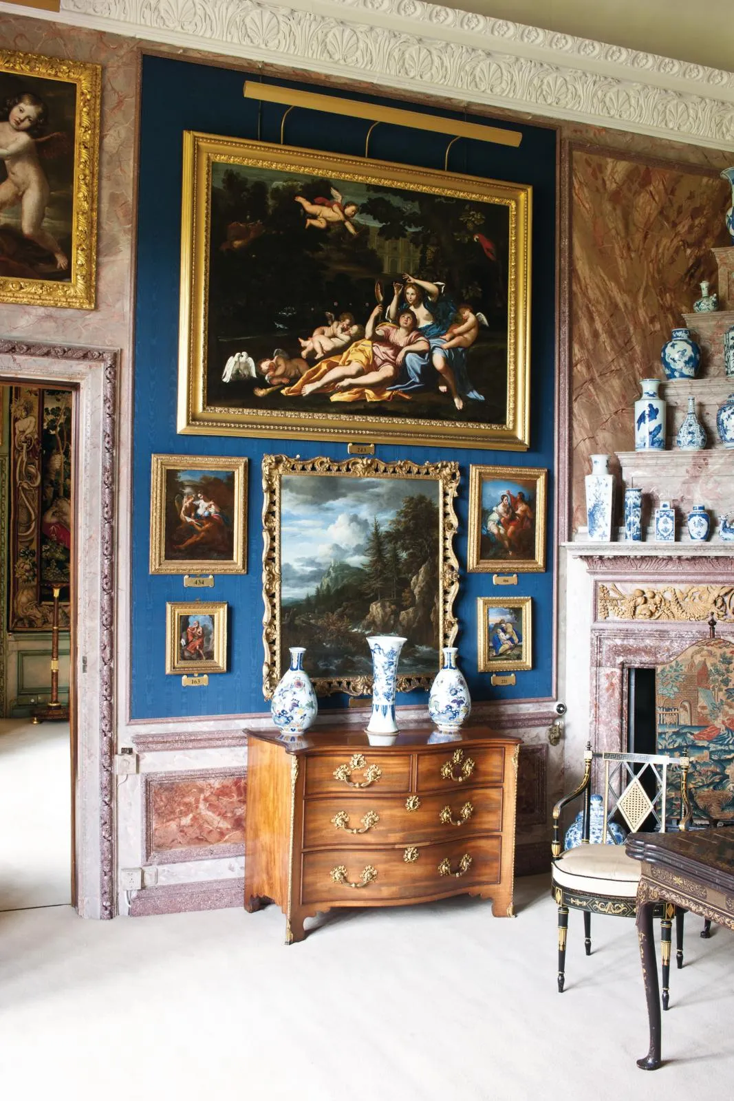 Burghley, the Blue Silk Dressing Room.