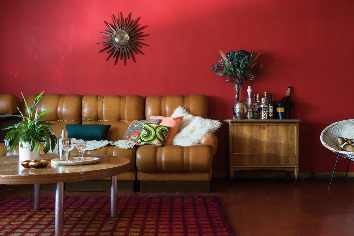 Gillian's 1970s house disco room sofa