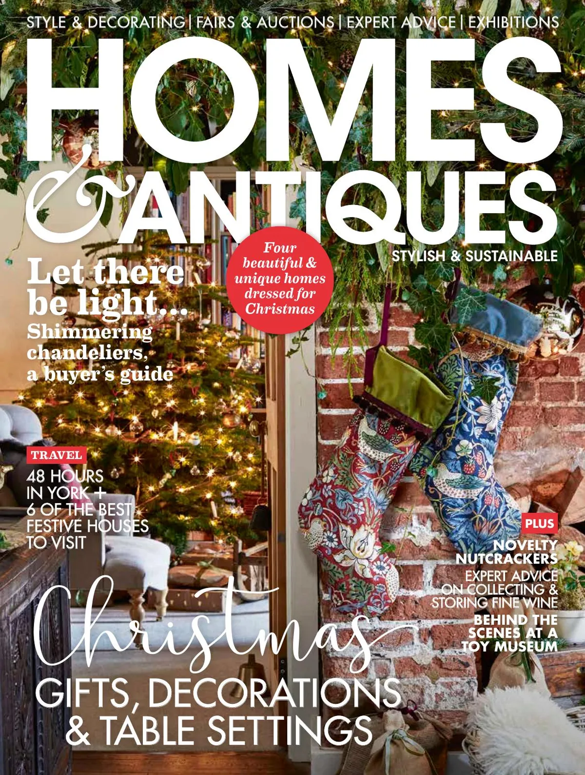 Homes & Antiques magazine December issue