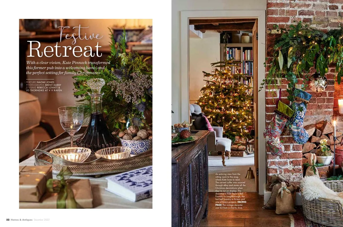 Homes & Antiques magazine December issue