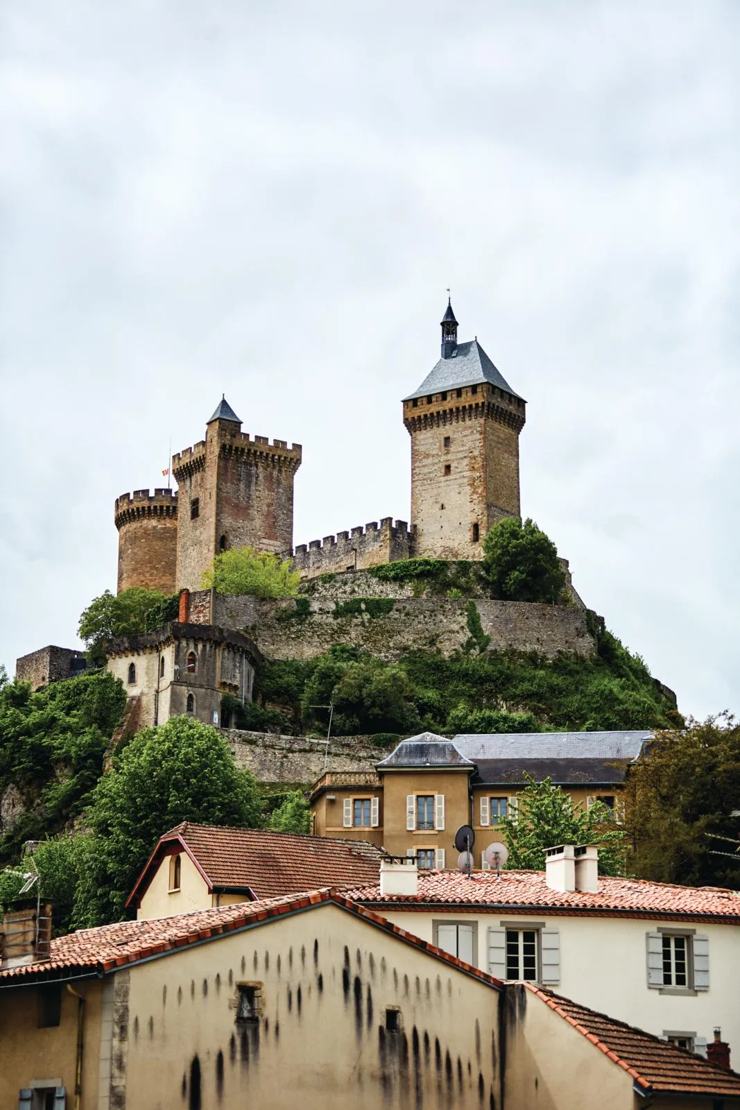 Medieval church house, Château de Foix.