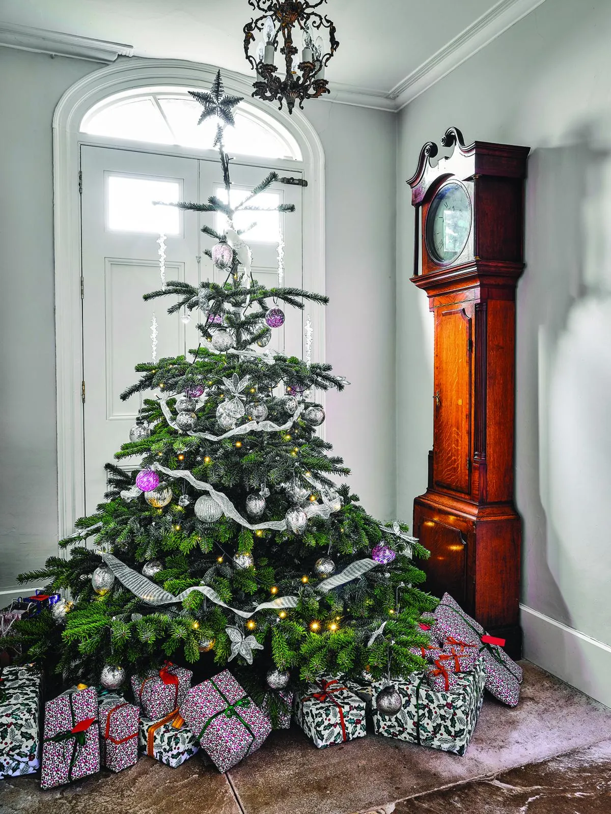 Norfolk Christmas house hall tree