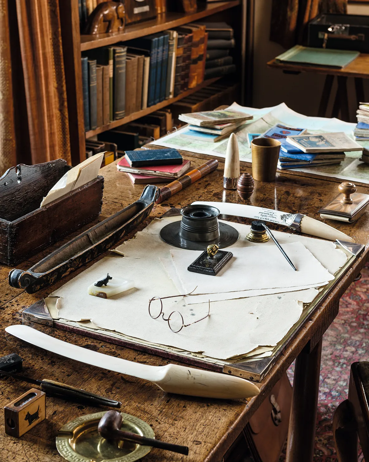 Rudyard Kipling's Sussex house writing desk