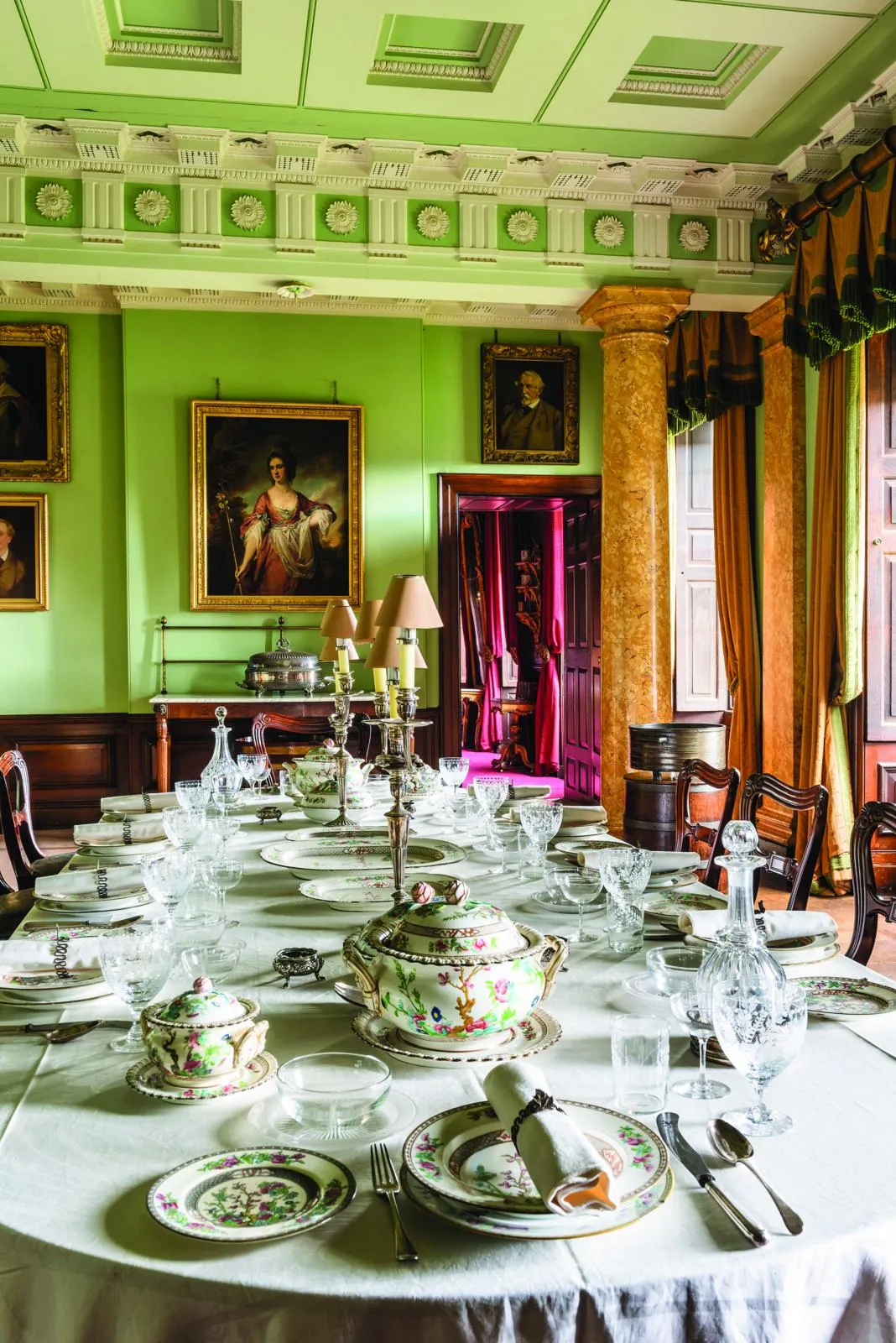 Historic Erddig, the dining room