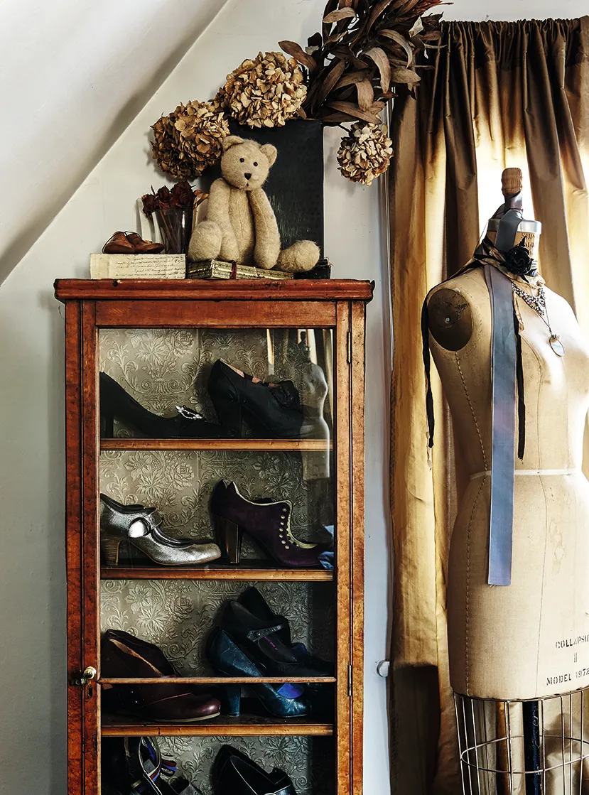 Industrial Vintage shoe cabinet