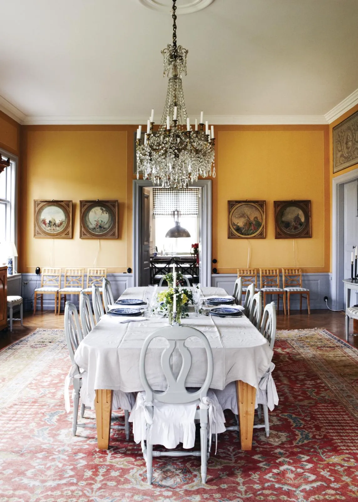 13th century Swedish manor house dining room