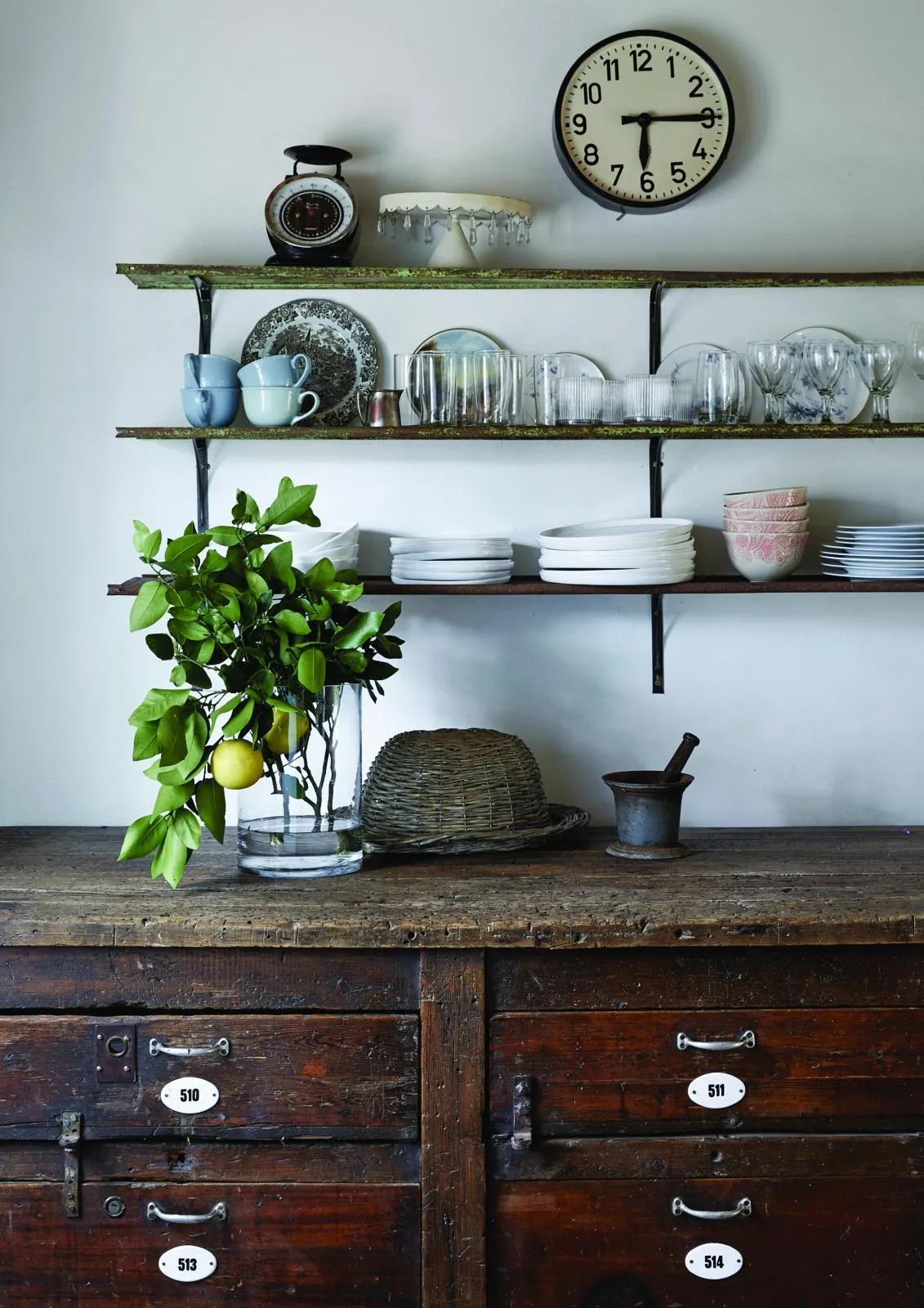South African cottage, timeworn sideboard