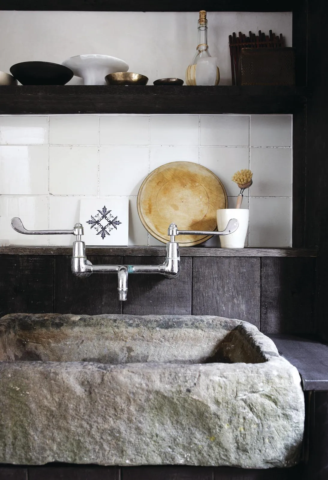 Victorian artisan cottage kitchen sink
