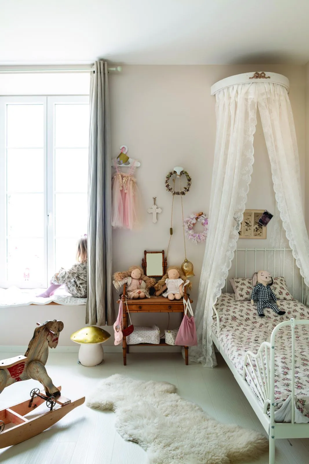 French converted barn Jeanne's bedroom