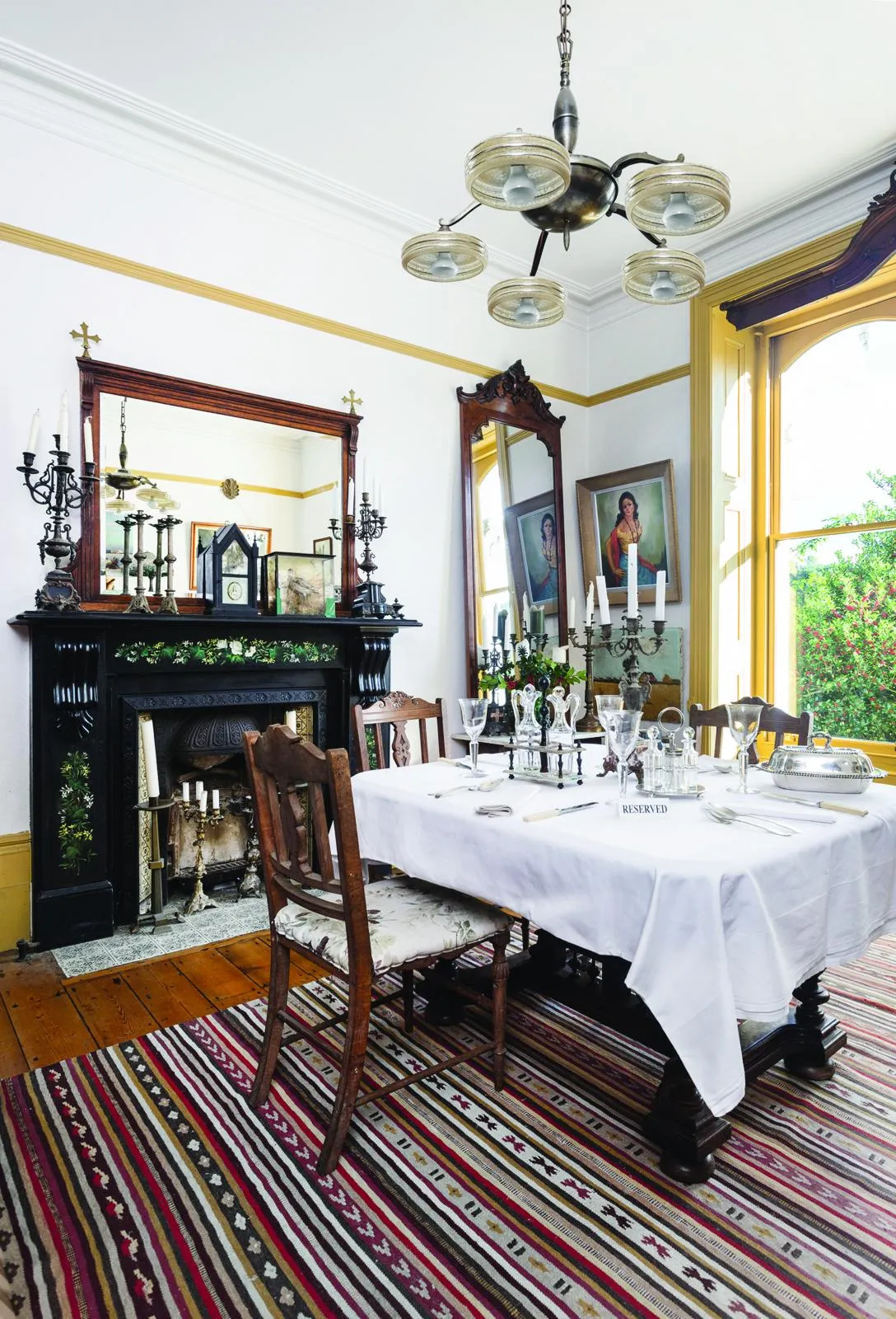 Victorian seaside villa dining room