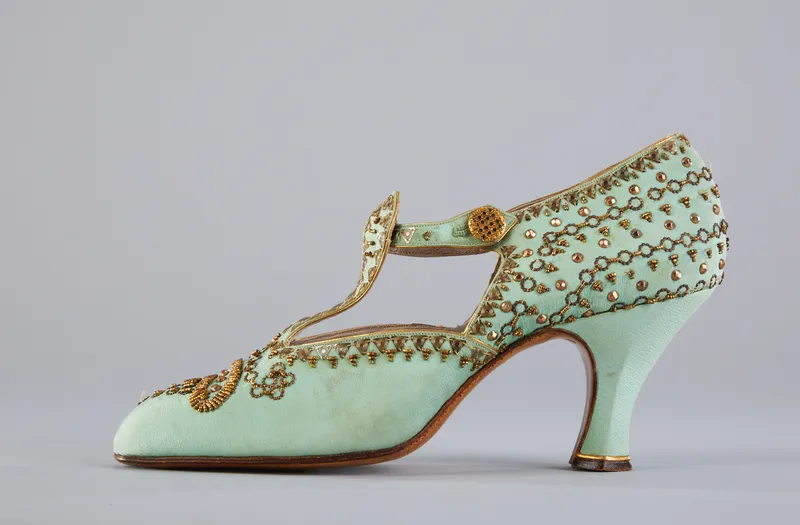 Women's 'Flapper' evening shoe, Julienne, France. c1920s