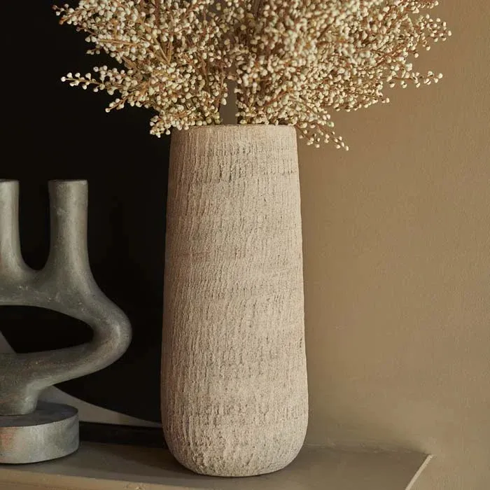 textured ceramic vase