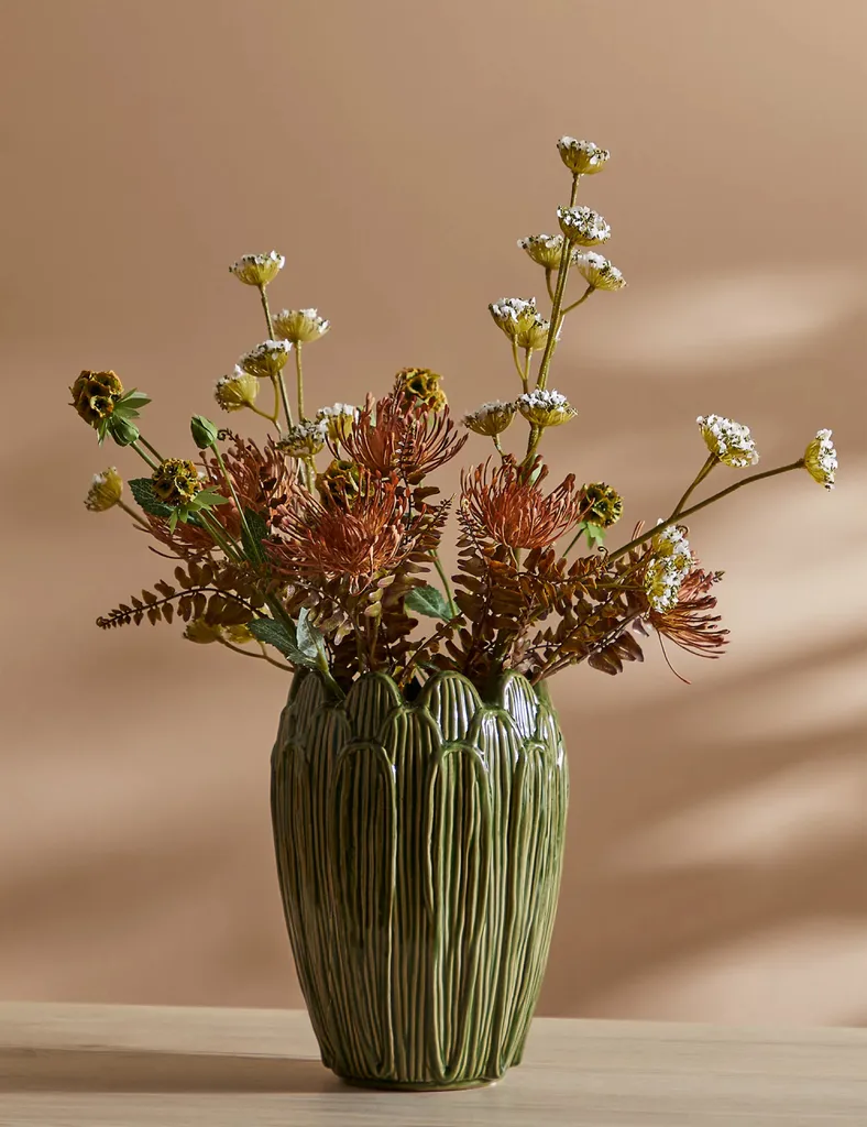 Ceramic petal vase