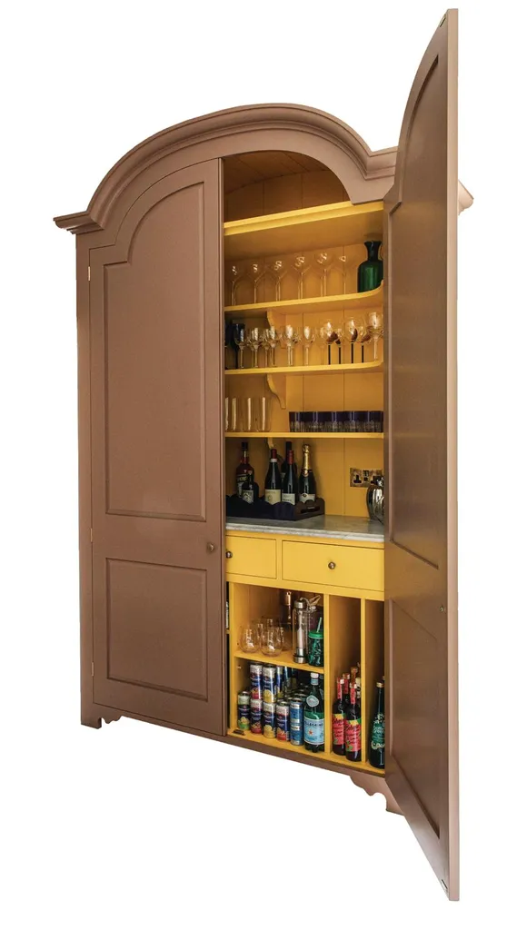 Dutch larder cupboard with one door open