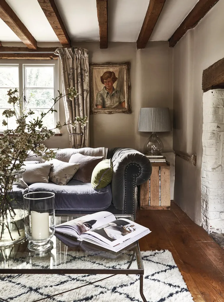 Wiltshire farmworker’s cottage living room
