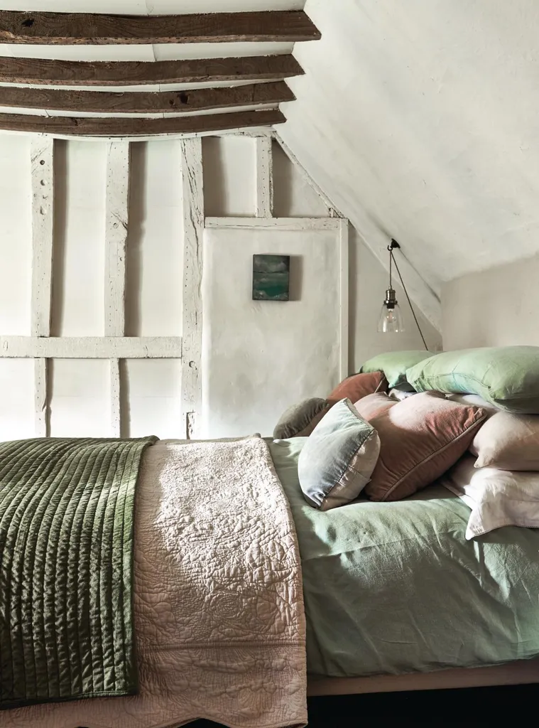 Wiltshire farmworker’s cottage main bedroom