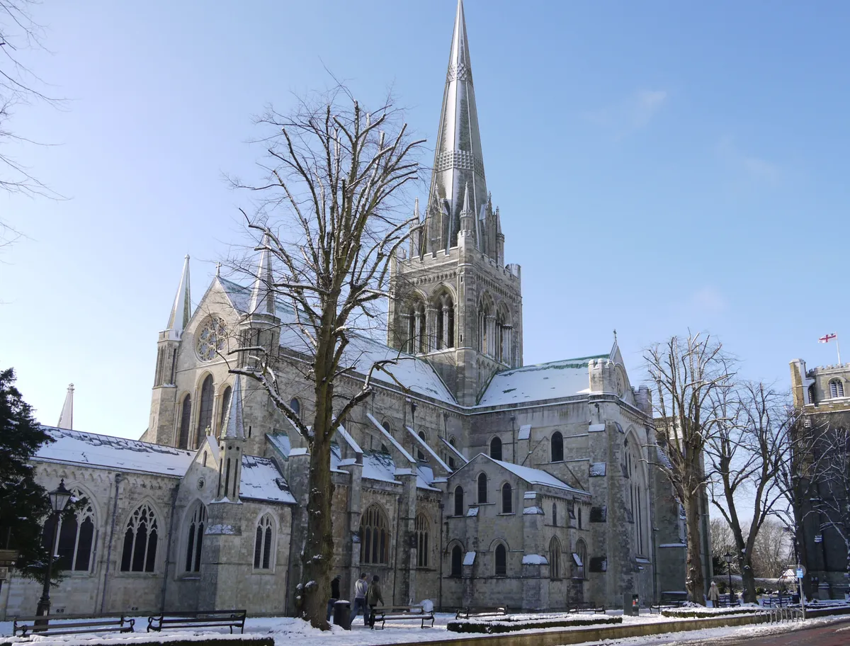 Chichester Cathedral in winter
