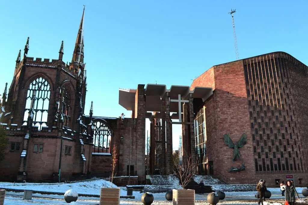 Coventry Cathedral in winter