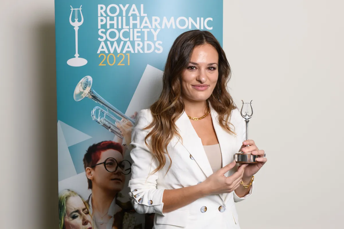 2021 RPS Instrumentalist Award winner – Nicola Benedetti at the RPS 2021 Awards in the Wigmore Hall on Monday 1 Nov. 2021 Photos by Mark Allan