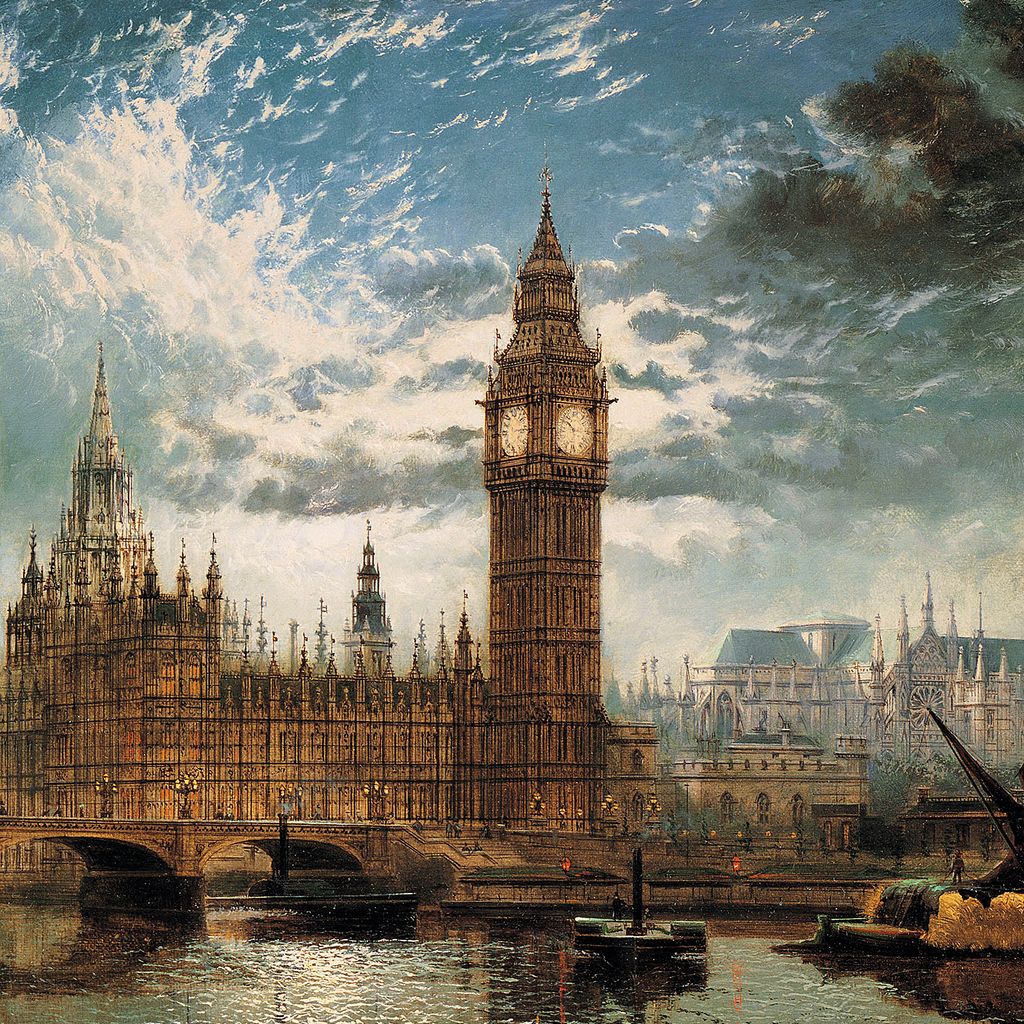 Картина викторианской эпохи Биг Бен. Самара лондон