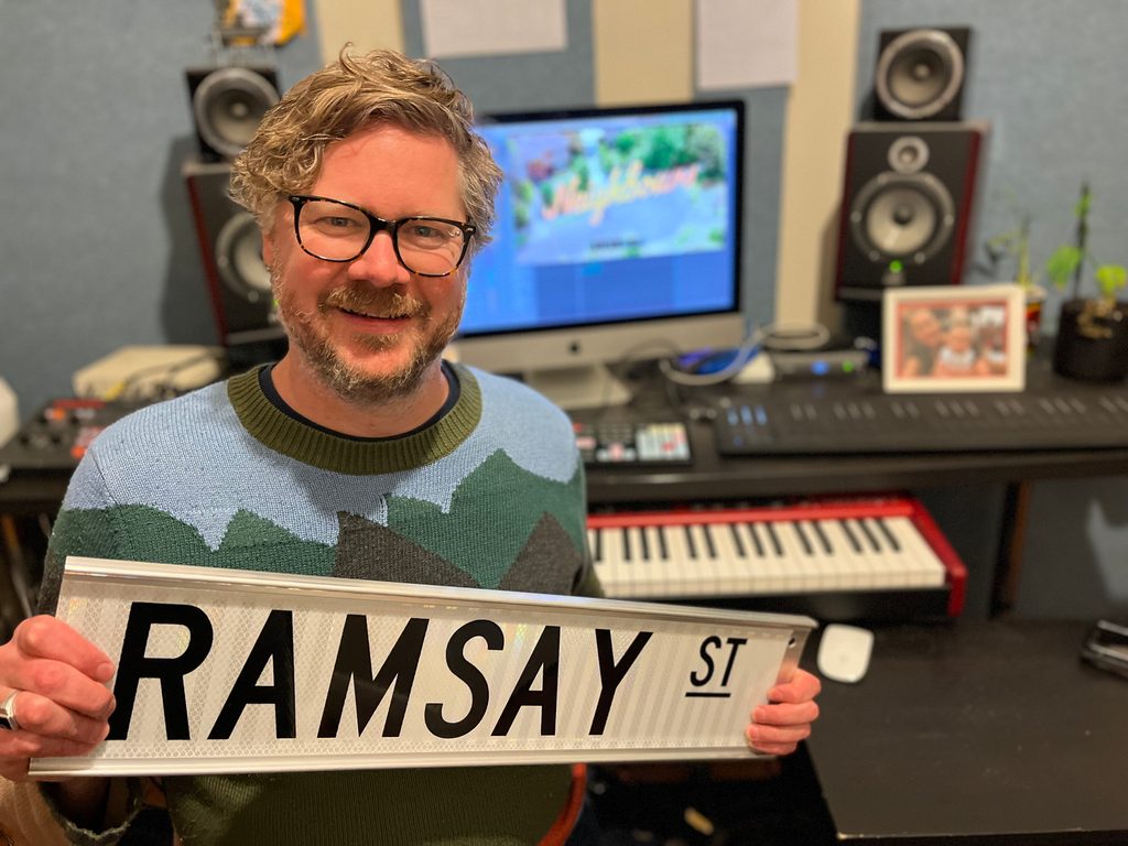 Neighbours Studio G'day! 'Neighbours' celebrates 40 years... but who wrote its classic ...