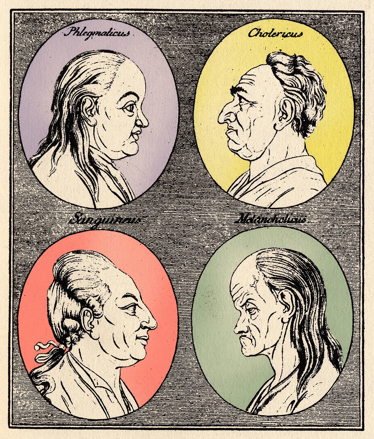 The Four Temperaments as depicted by Johann Kaspar Lavater © Getty Images