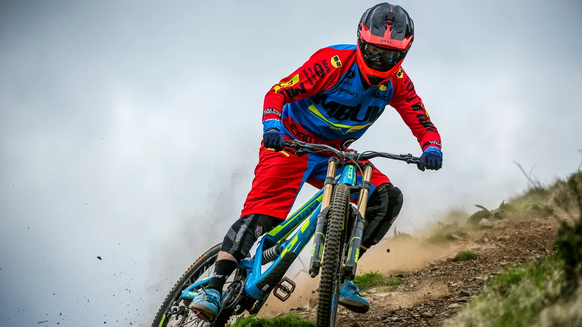 Alex Bond rides GT bicycles Fury at Moefre in mid Wales for team MBUK