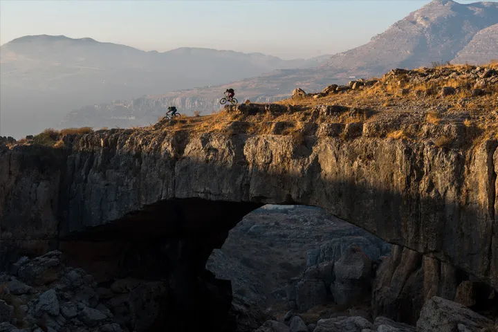 Riders getting rad over epic Lebanon landscape