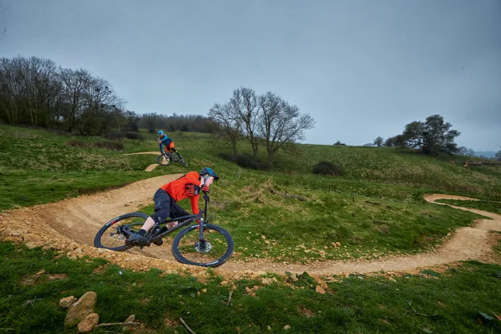 Two £1500 full suspension bikes being tested