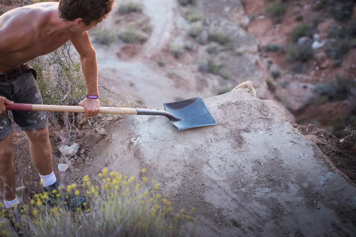 trail line building at red bull rampage