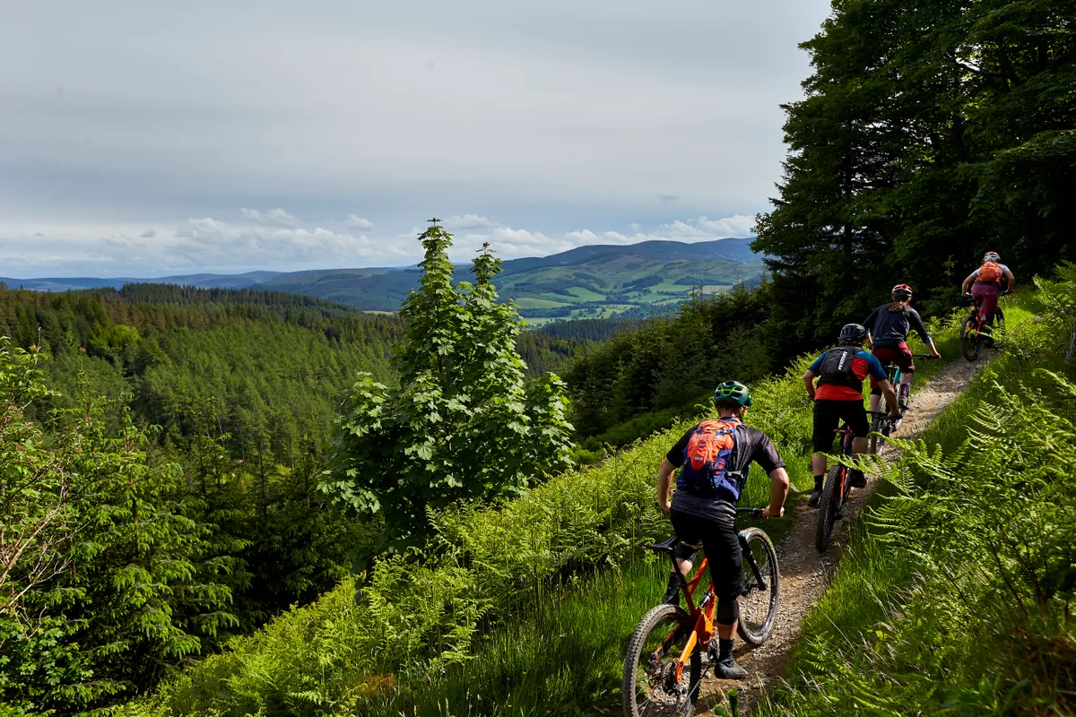 Scotland turned up the goods with the weather at Glentress Credit: Steve Behr