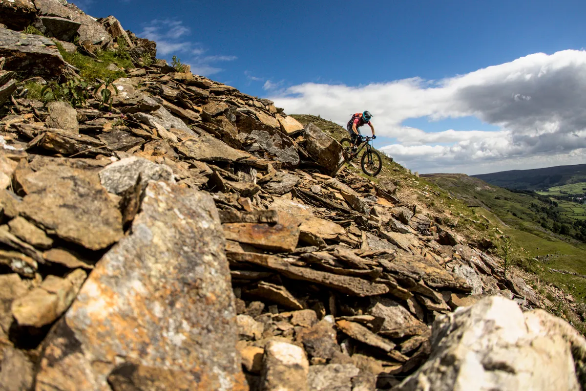 Features Ed, Alex, rides the 'Ard Rock Enduro on a prototype Swarf 29er and loved every gruelling mile of trail! Credit: Mick Kirkman