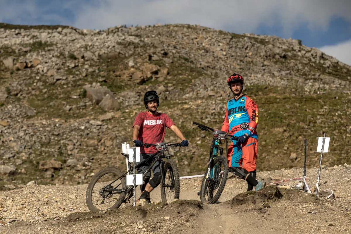 Alex Evans and Alex Bond ride the 'Ard Rock Enduro