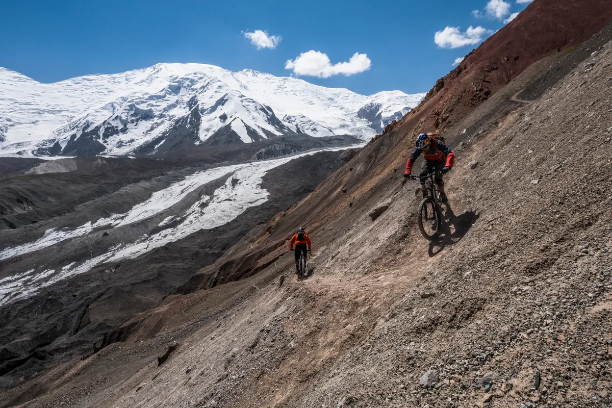 Awesome untouched riding high up in the Kyrgyzstan mountains. Photo Dan Milner