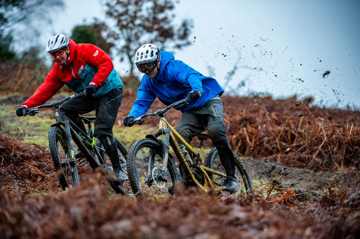 Ed and Luje hit the trails to show you how much fun it can be riding in the mud thiswinter Photo: Andy Lloyd