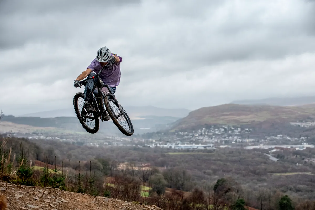 Hip and tuck with Merthyr in the background. Photo: Andy Lloyd