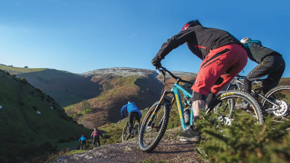 Find out what we thought of Long Mynd's natural and demanding trail riding. Photo: Tom Roberts