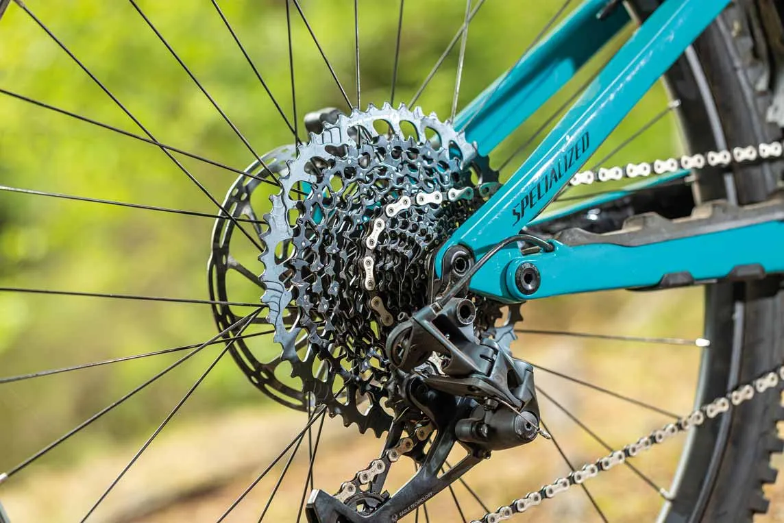 SRAM's new GX Eagle 1x12 drivetrain, one of the products reviewed in this month's Wrecked and Rated. Photo: Russell Burton