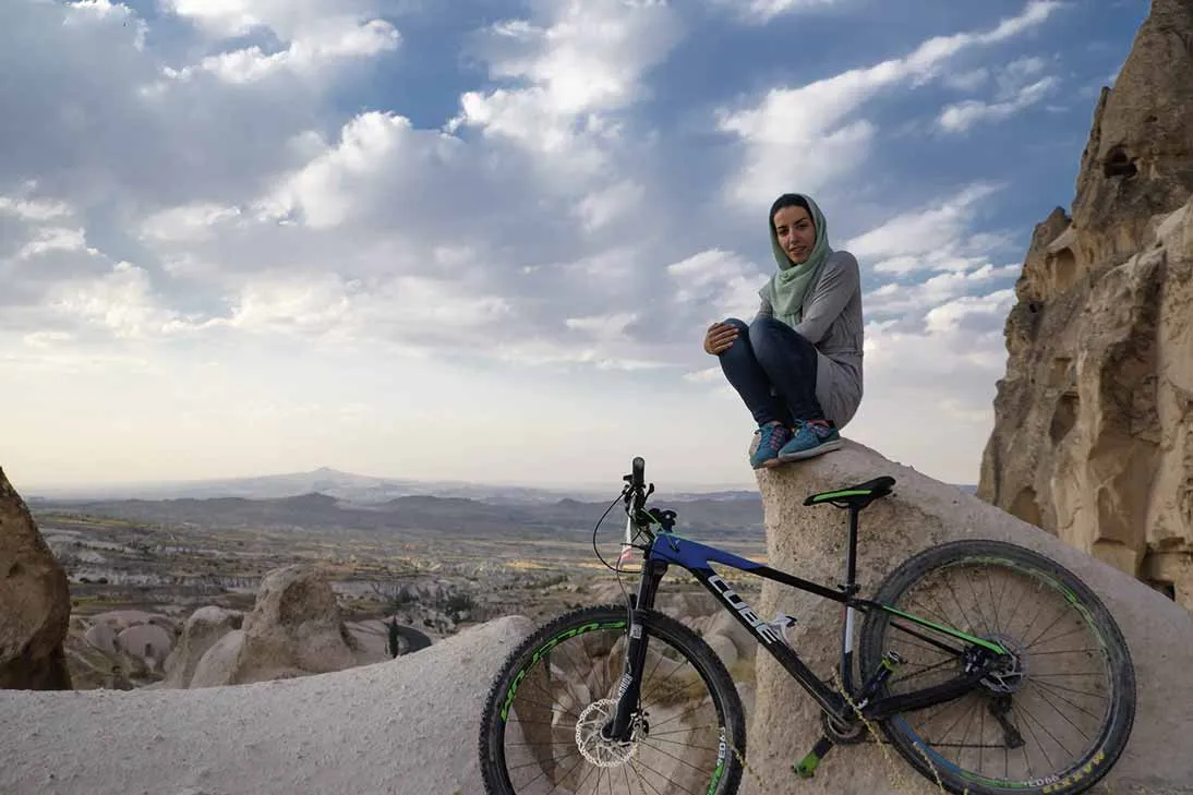 Faranak Partoazar reveals her incredible story of fighting to put Iran on the women's MTB map. Photo: Steve Thomas