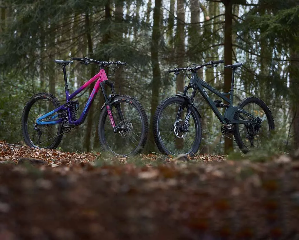Two very different bikes in a head-to-head test. Photo: Steve Behr