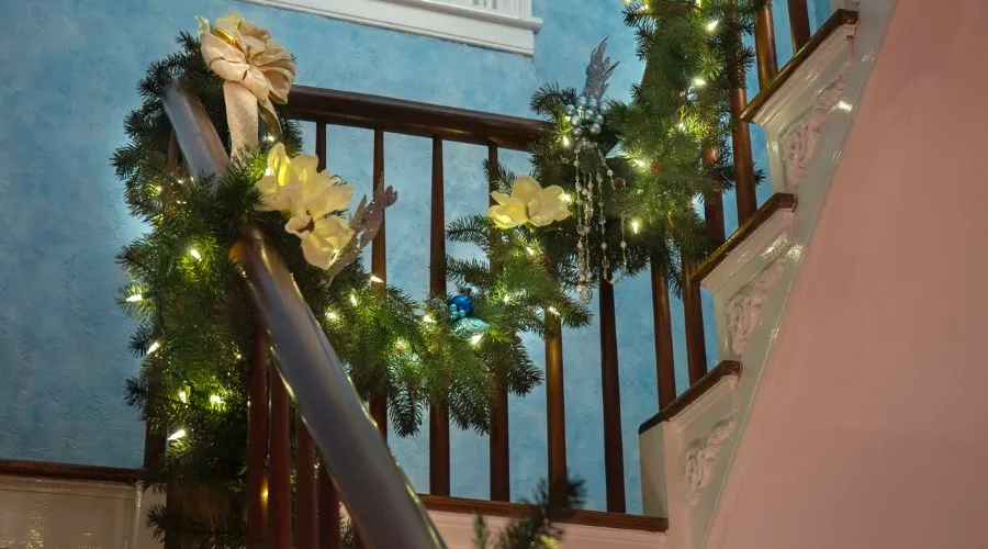 Balustrade christmas decoration